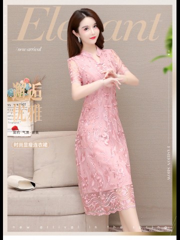 High-end cheongsam improved version of the dress son 2022 new summer expensive lady foreign temperament